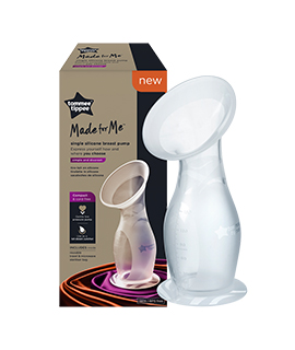 Tommee Tippee Made for Me szilikon anyatejgyűjtő és mellszívó sterilizáló zacskóval