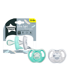 Tommee Tippee ULTRAKÖNNYŰ játszócumi 0-6 hó 2 db